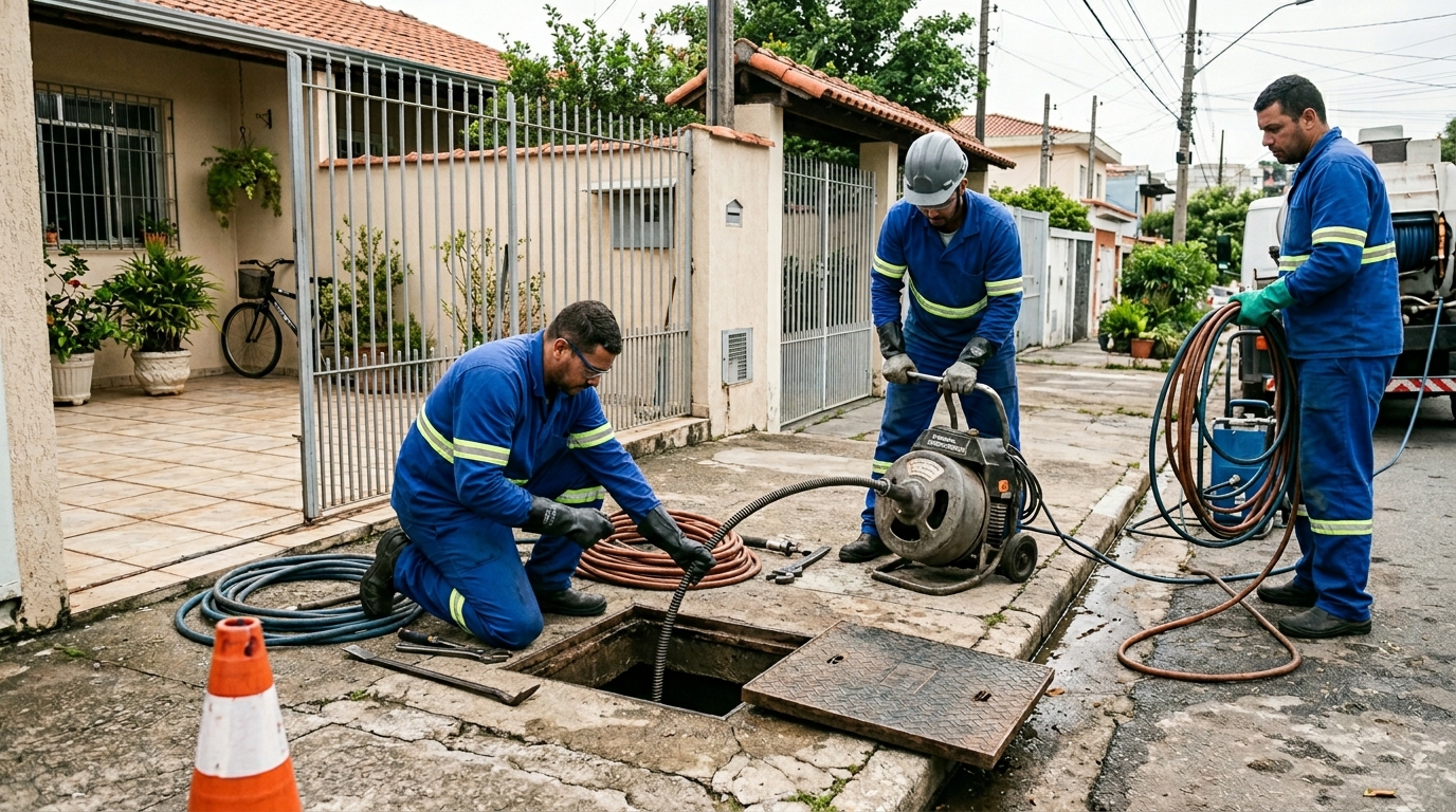 Desentupimento de esgoto em São Luís-MA