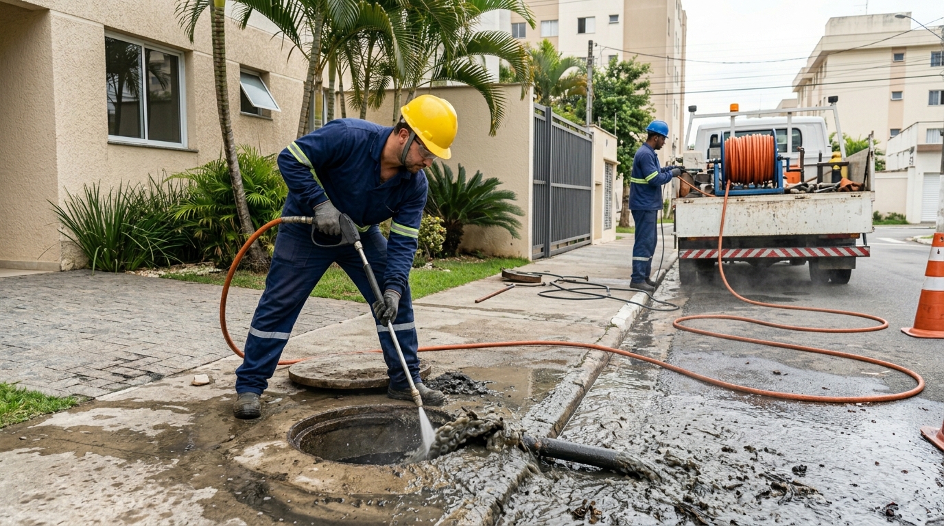 Hidrojateamento com jato de alta pressão em São Luís-MA