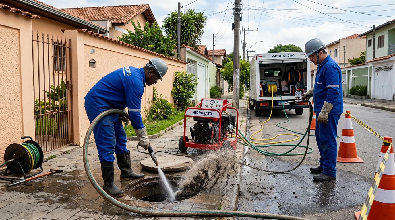 Hidrojateamento residencial em São Luís-MA