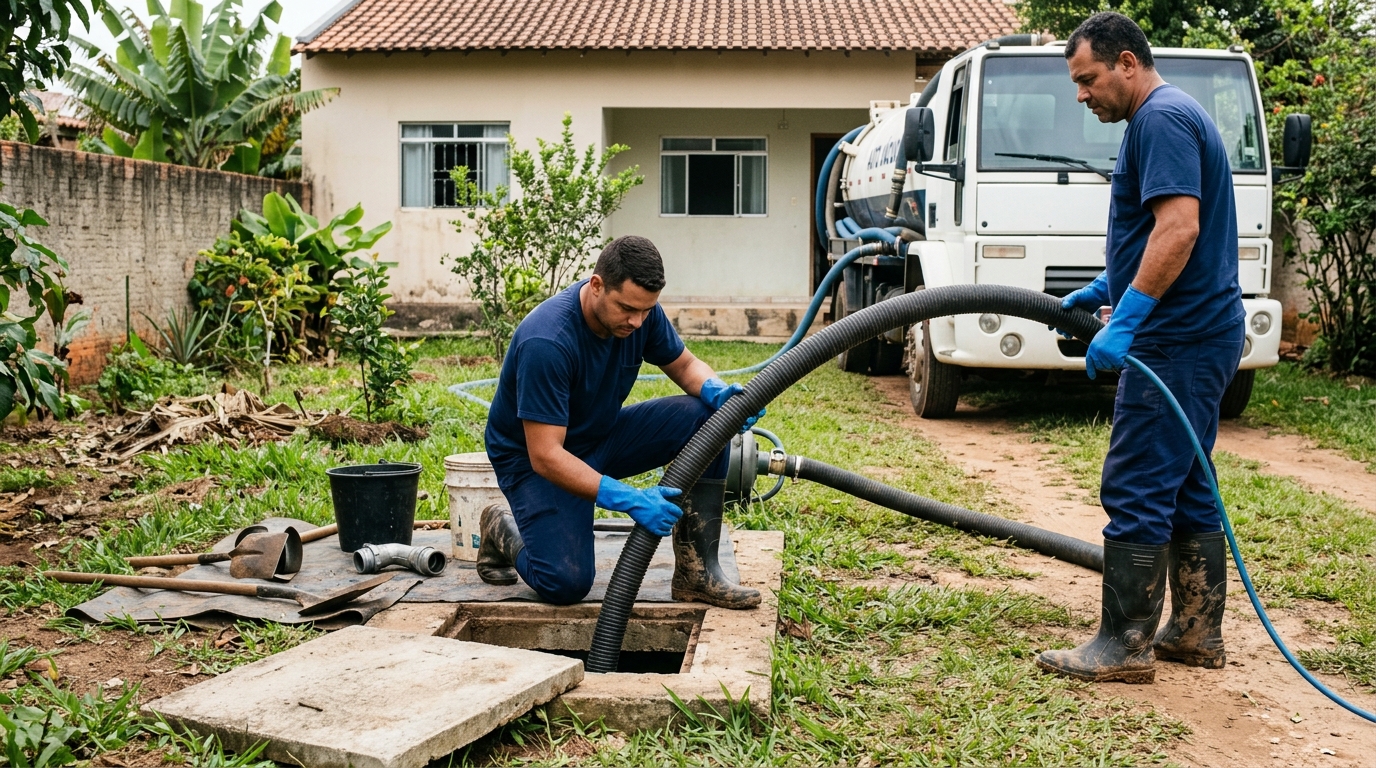 Esgotamento de fossa em São Luís-MA